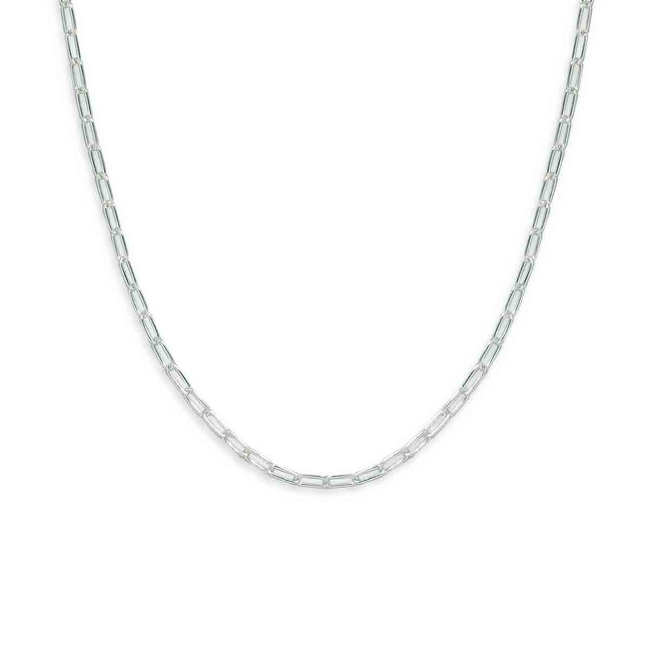 Oxidized Silver Paperclip Necklace – Andrea Montgomery Designs